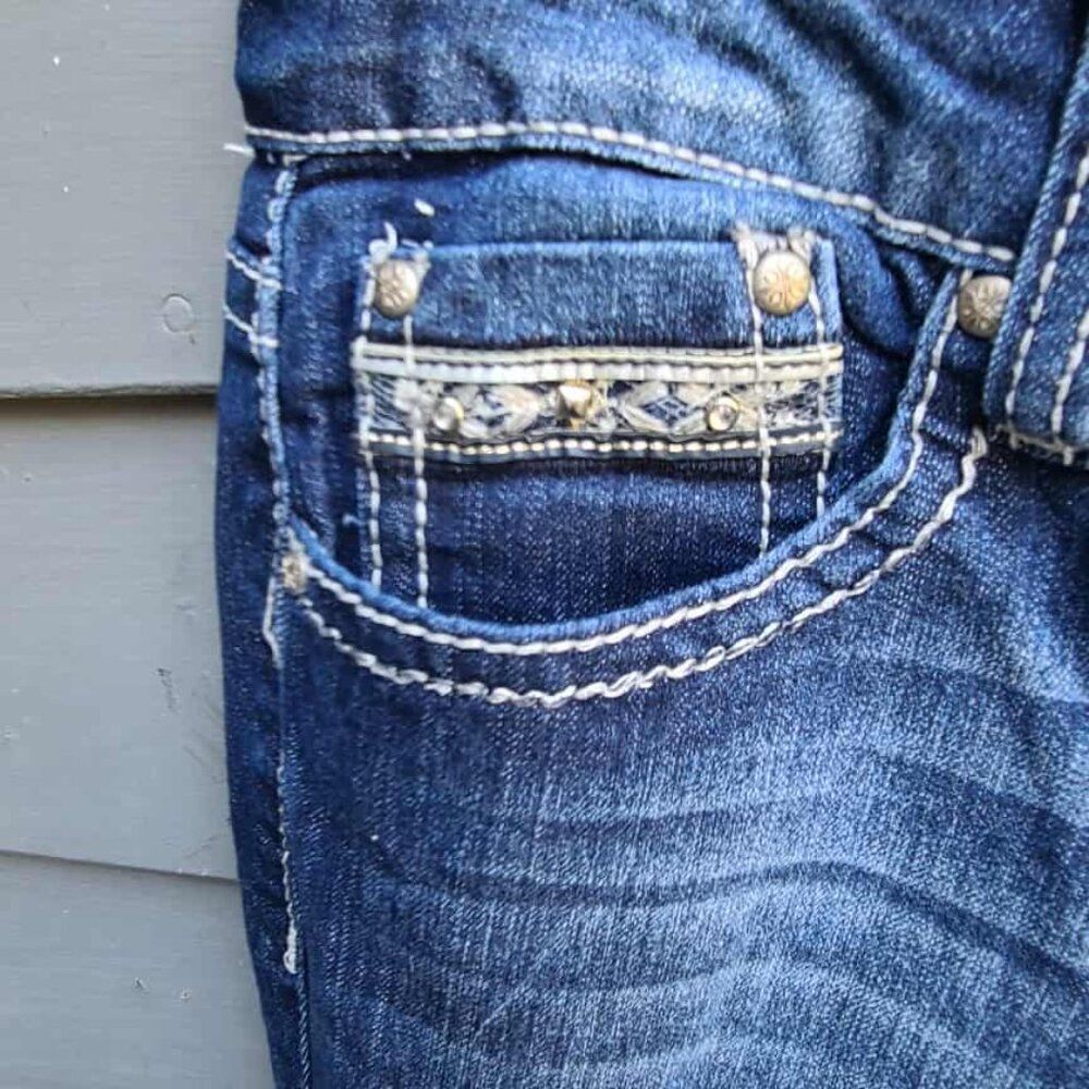 Love Indigo Premium Cropped Jeans size 10 - Picture 11 of 12